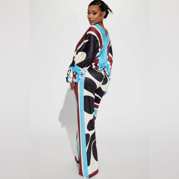 Missed you pants set.- blue/combo by Fashion Nova - Picture 2 of 3